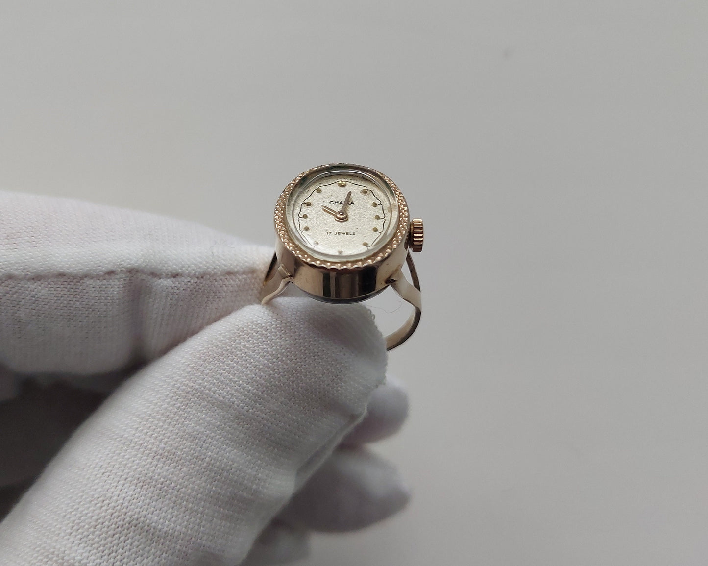 Vintage ring watch "Chaika", Watch ring , ring watch