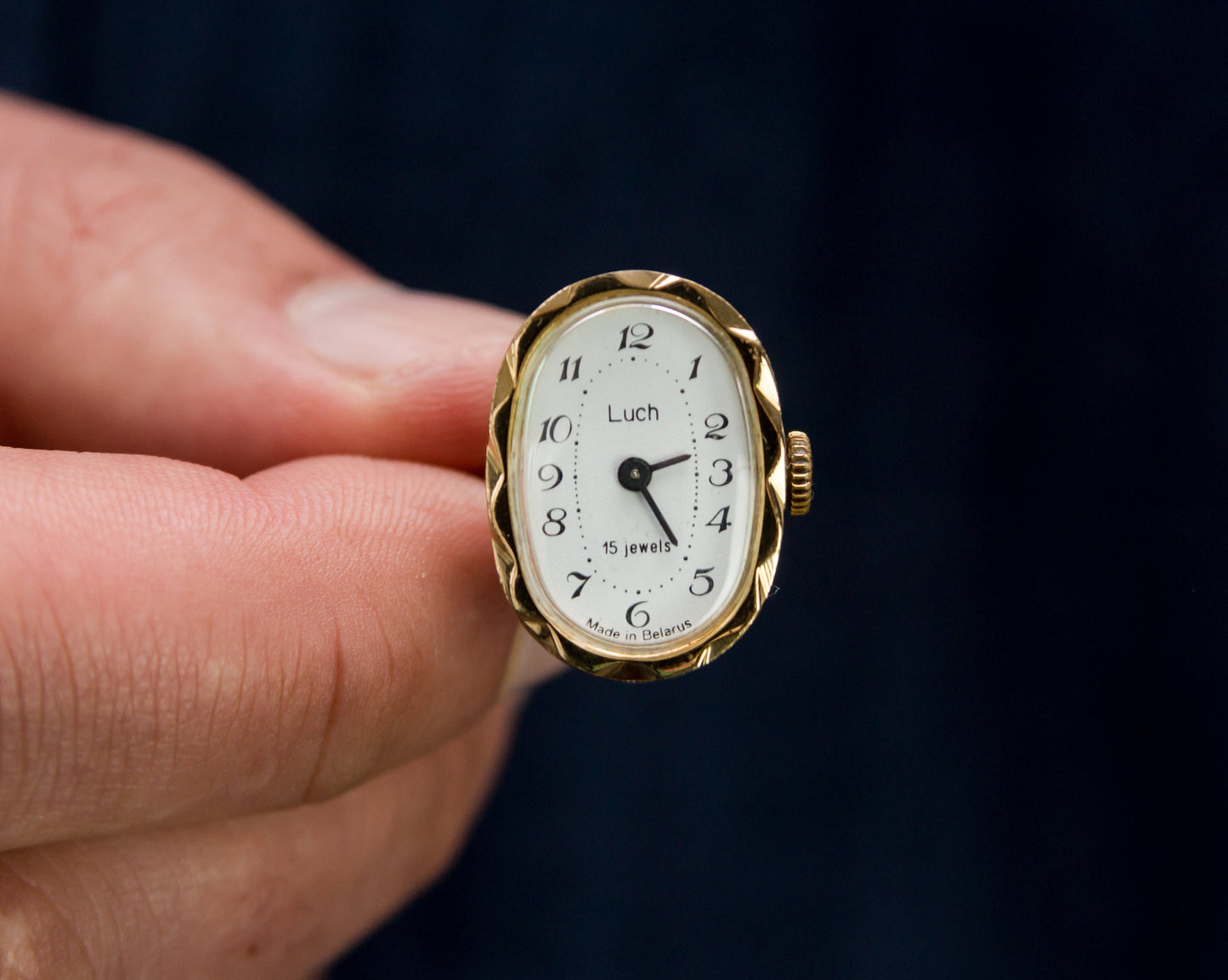 Watch ring "Luch", Vintage ring watch ,Soviet watch, ladies watch  montre femme