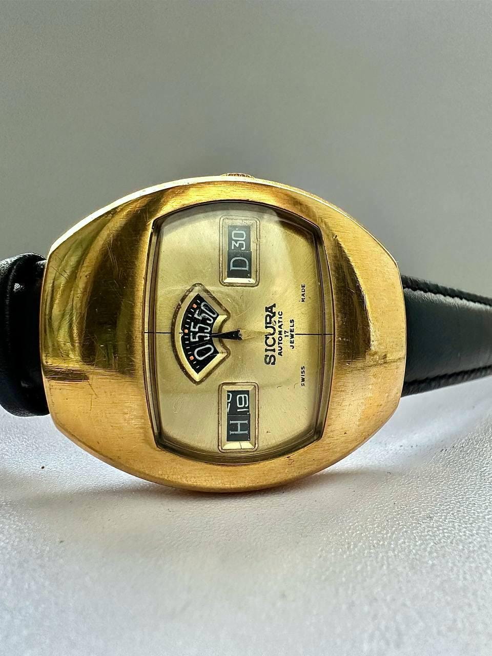 Swiss watch ,Sicura watch, Vintage watch ,  Mens watch, Mechanical watch ,Original Watch