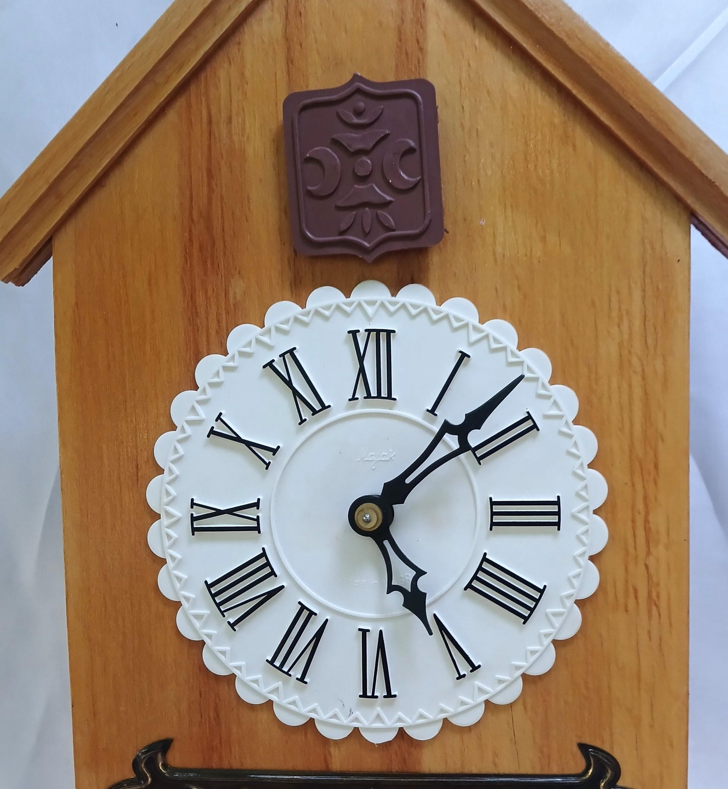 Vintage Cuckoo Clock , Soviet clock, Alarm clock with cuckoo