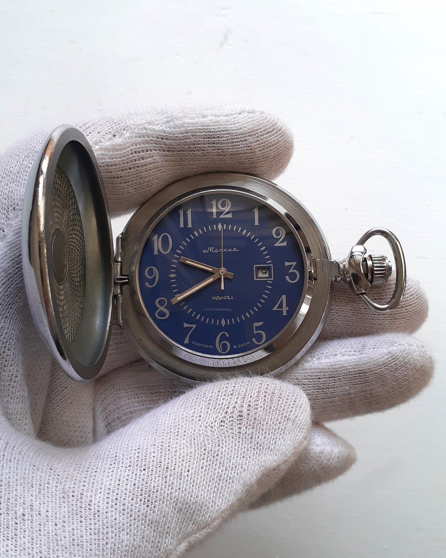 Soviet watch - "Molnija", vintage pocket watch