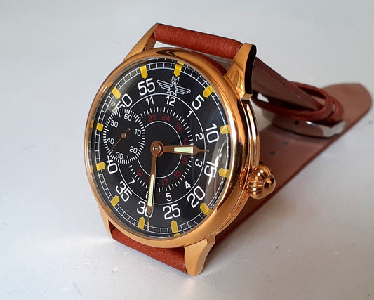 Aviator watch  "Molnija" , Soviet watch, Pilot watch