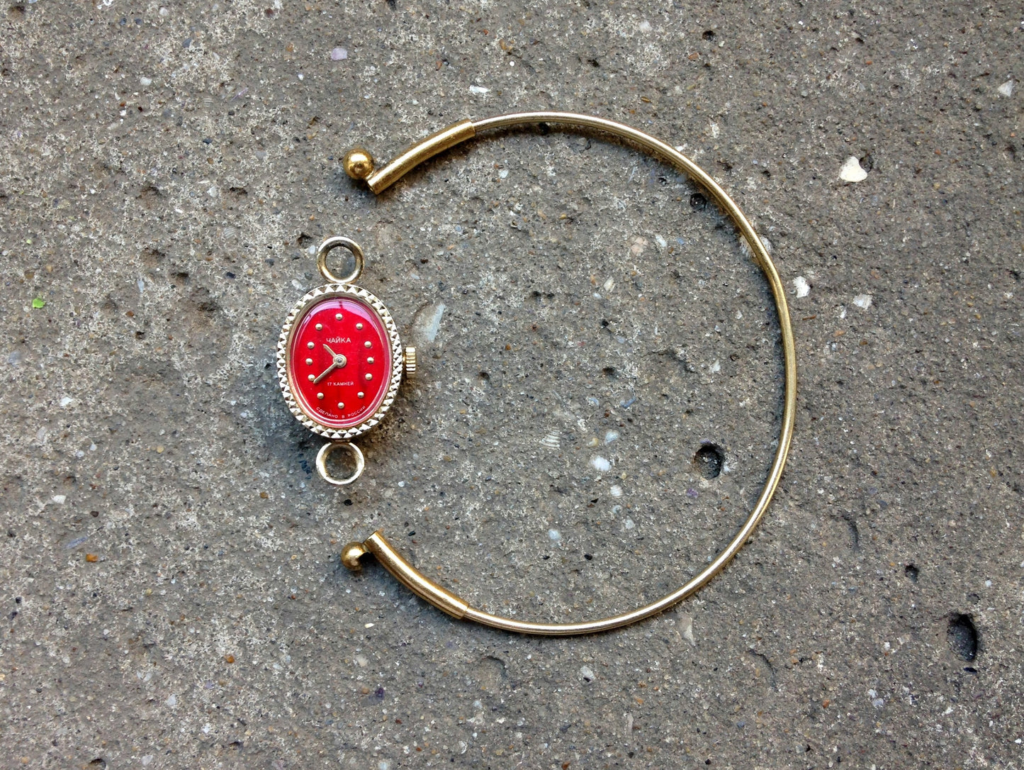 Soviet watch - "Chaika" with beautiful bracelet , Vintage Watch  ,Womens watch ,gold watch , Mechanical watch