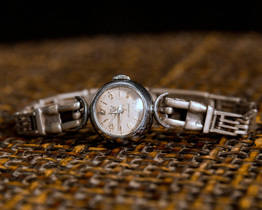 Soviet watch "Dawn" ,Vintage Watch, Sterling silver watch