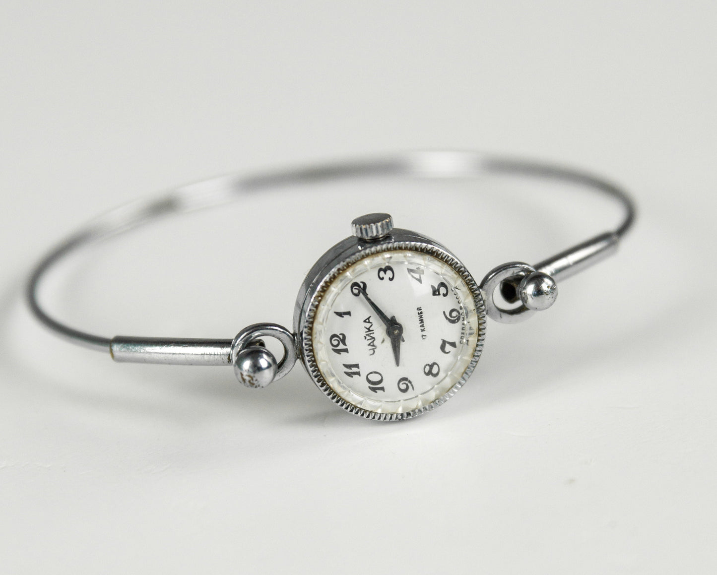 Soviet watch "Chaika" with beautiful bracelet , Vintage Watch  ,Womens watch ,gold watch , Mechanical watch
