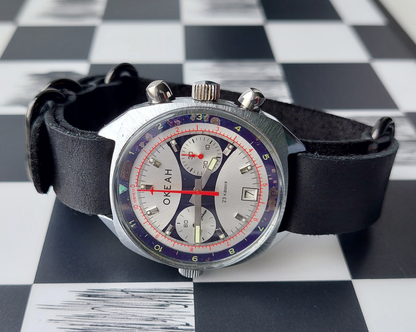 Rare watch Chronograph "Poljot", Shturmanskie watch, Ocean watch ,Vintage Watch ,Ukraine watch, Mechanical watch , air force watch