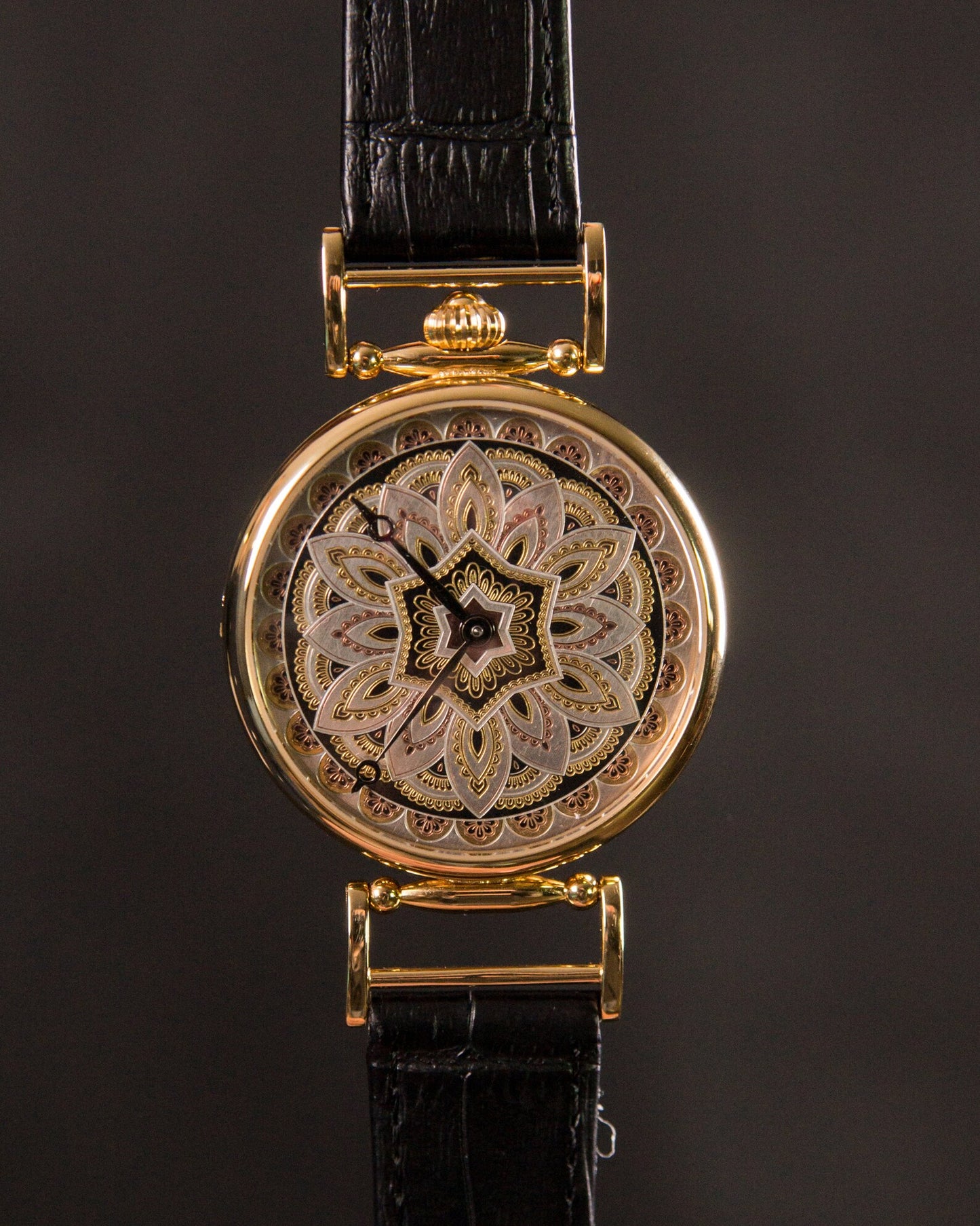 Soviet watch "Molnija"- Flower watch, Engraved watch, Personalized watch