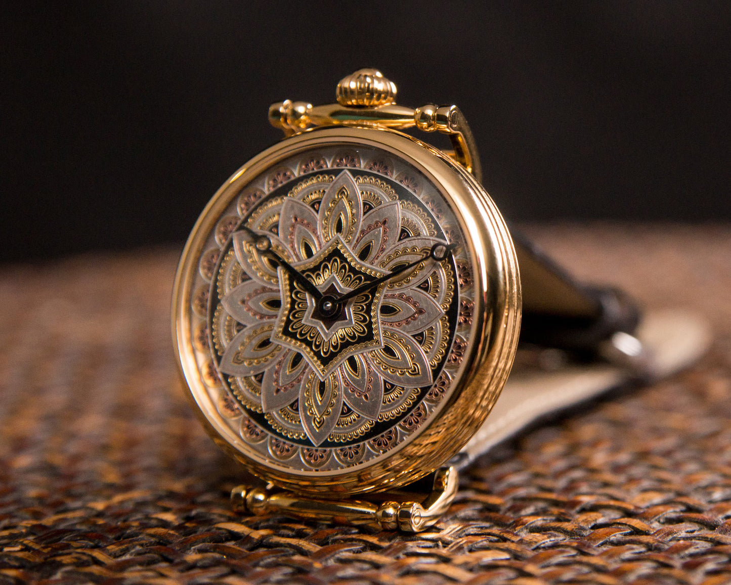 Soviet watch "Molnija"- Flower watch, Engraved watch, Personalized watch